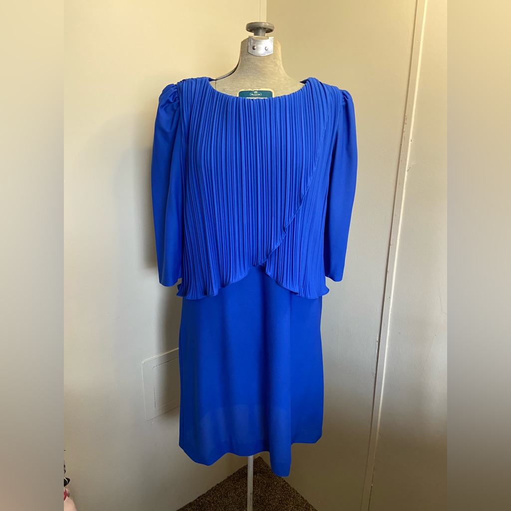 Sandi Dee Vintage Royal Blue Formal Dress Women’s 11/12
